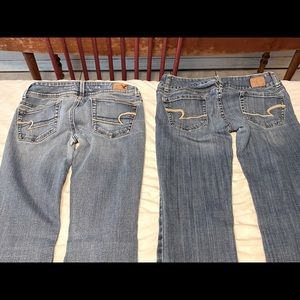 American Eagle Bootcut Jeans Size 0, 2 Pair
